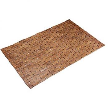 Tapis en Bambou Anti-glisse pour Salle de Bain 50x80cm