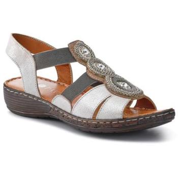 Heritage Metal‑Tinted Leather Sandals – Women's 5