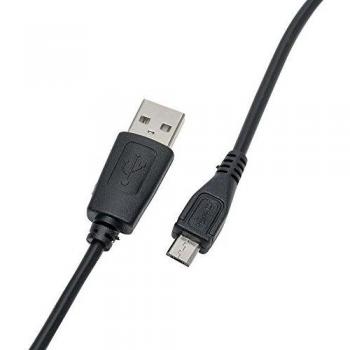 Slabo Data‑Sync‑Kabel Micro‑USB, Schwarz – Für HTC One M9+ und X10