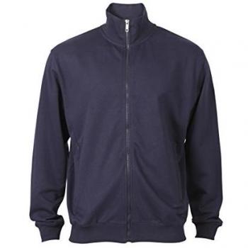 AHORN SPORTSWEAR Sweatjacke Übergröße dunkelblaue Stehkragen-Jacke
