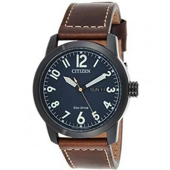 Citizen Gents Blue Leather Strap WR100 Watch
