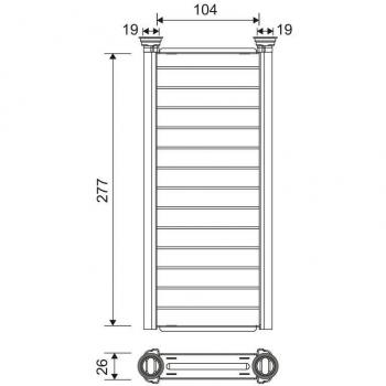 Radiateur mural VALEO 811585