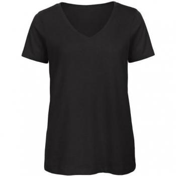 Top Scollo a V 100% Cotone Organico Grigio Chiaro XS