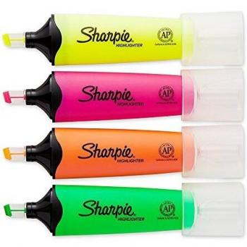 Sharpie Highlighter Fluorescent ATD Pack of 4