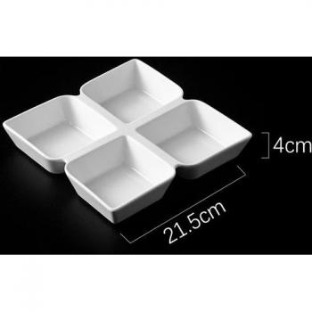 Four Grid Dried Fruit Plate