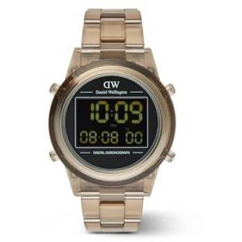 Daniel Wellington DW00100767 Retro Digital 42mm Quartz Watch – Brown Leather Strap, Unisex