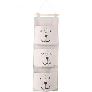 Sac suspendu à 3 poches pour jouets