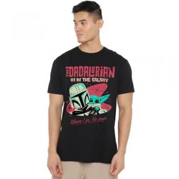 Black Retro Dadalorian Star‑Wars T‑shirt – The Dad Version
