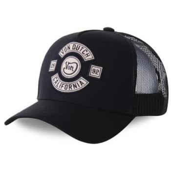 Vondutch Casquette Trucker à Visée Arrondie Filet Noir