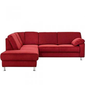 Ecksofa SIT & MORE Belfort L-Form, rot (bordeaux)
