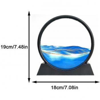 Arena Mágica: Reloj de Arena 3D Azul