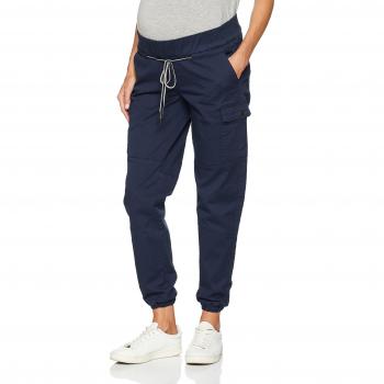 ESPRIT Maternity Damen Umstandshose UTB Cargo 7/8, Nachtblau