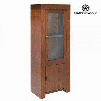 Vetrina nature 1 porta noce