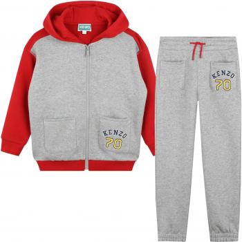 Kenzo KIDS Tenue Garçon 12A Cardigan + Pantalon Gris