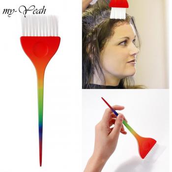 Brosse de soin capillaire arc‑rainbow – Professionnelle
