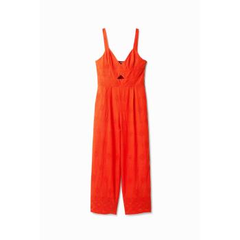 Cotone Floccato Desigual Tuta Arancione S
