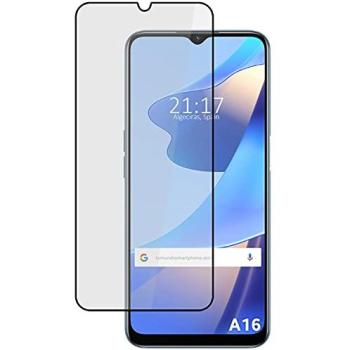 Protector Full Glue 5D Negro para Oppo A16 / A16s