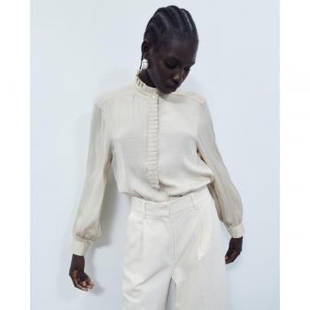 Sfera Blusa con Plisado y Volantes