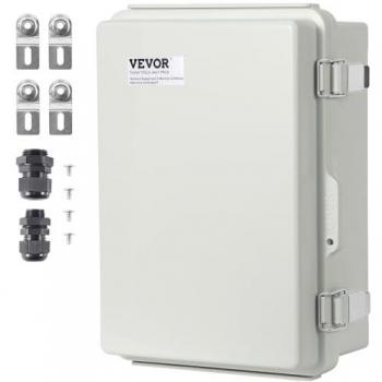 Citerne de connexion VEVOR 430×330×180 mm – ABS, charnière, loquet inox, résistance IP67