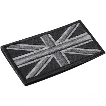 Patch Bannière UK Flag 10×5 cm Gris