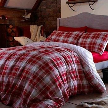 Double Red Tartan Cotton Comfort Set