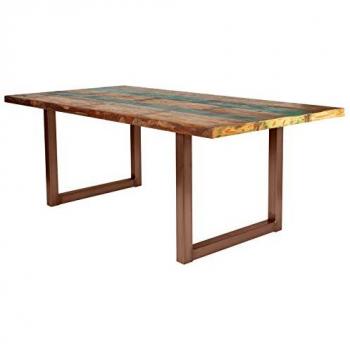 SIT Esstisch aus Altholz und Metall, Shabby Chic
