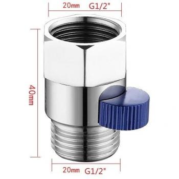 Bathroom G1/2 Inch Brass Water Flow Control Valve