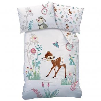 CTI Wendebettwäsche Renforcé Druckmotiv weiß-bunt 100x135 cm (40x60 cm)