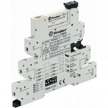 Finder FIN 39.81.12 – Koppelrelais, 1 Wechsler EMR 6 A, 12 V AC/DC