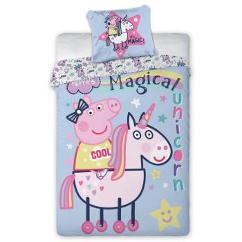 Juego de Sábanas Peppa Pig 140x200cm + Almohada 70x90cm OEKO-TEX 100