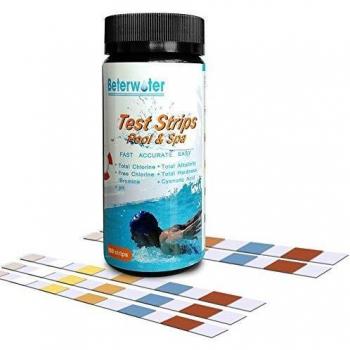 Bebapanda Pool & Spa Testing Strips – 100 Pack (6 Parameters)