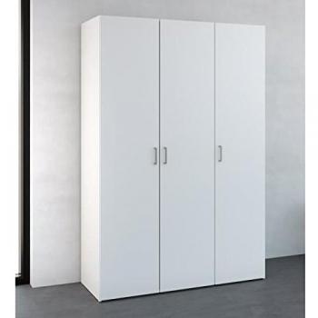 Modèle SPACE L : armoire 3 portes blanches