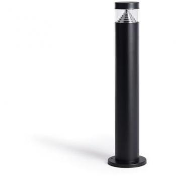 Balise LED Extérieure 6W sur Pied 50cm Inox Noir Blanc Chaud 3000K