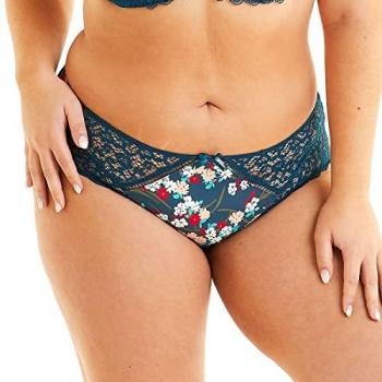 Shorty Floral Bleu ELENA Pomm'poire 50/52 Femme