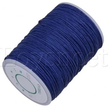 Lanière Cuir Cirée Bleue Sombre – 100 m