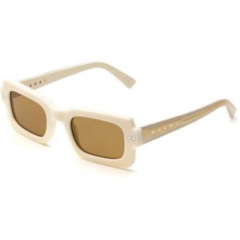 Lunettes de soleil Marni Lake Vostok Radica SIN 51 Unisexe Carré Blanc