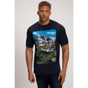 T-shirt blu uomo taglia XL con stampa ispirata alle moto JP1880