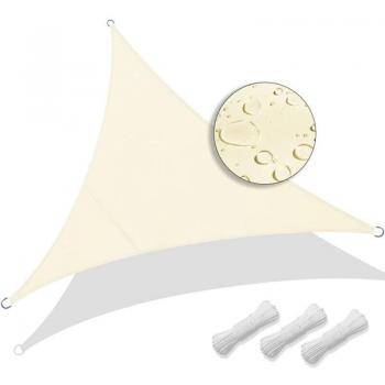 Tissu Ombrage Triangle 6 m² – Eau‑Résistant, Couverture UV 95 % – Pour Patio et Balcon
