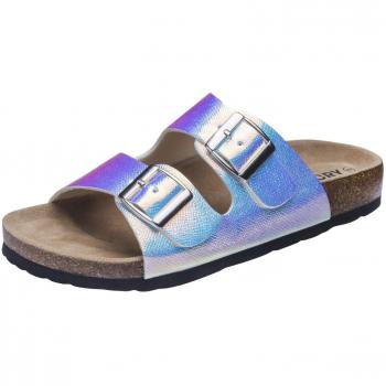 Fitory Adjustable Buckle Sandals for Women in Magic Silver