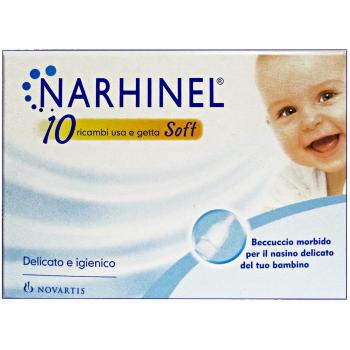 Narhinel Ricambi per Aspiratore Nasale per Neonati e Bambini con Filtro Assorbente per Trattenere il Muco, Usa e Getta, Soft