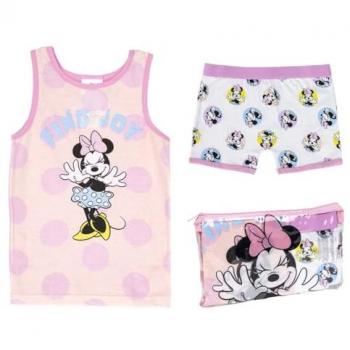 Pijama Infantil Rosa 100% Algodón Minnie Mouse