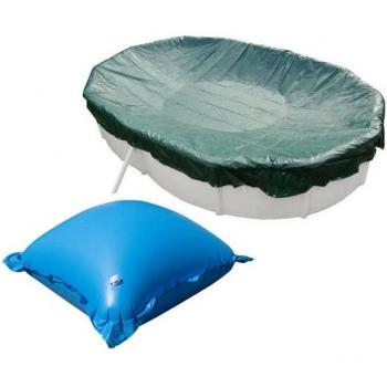 Abdeckplane für Oval-Pools mit Luftkissen 490 x 300 cm