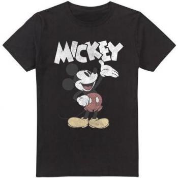 Camisa Washout Largo de Mancha Mickey y Compañeros