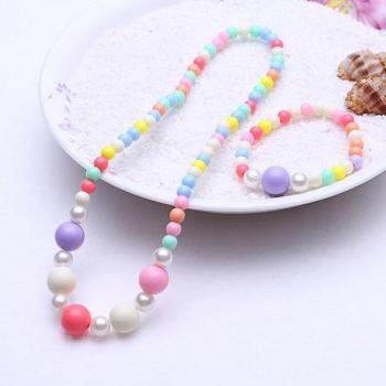 Nette Mädchen Glitzerprinzip: Zubehörset in Macaron-Farben – Perlen & Armbänder