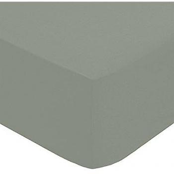 Drap-housse percale vert tilleul 90x190 cm