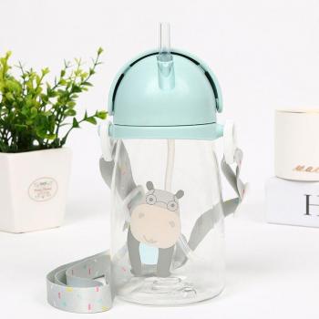 BPA-Free 420ML Baby Straw Water Bottle