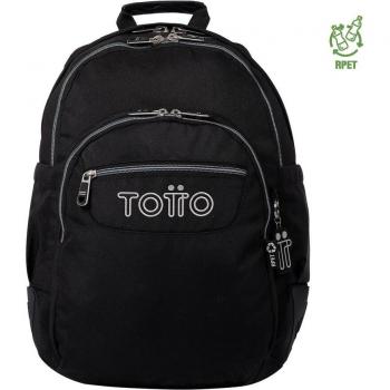 Mochila Preta Totto Crayola com Base de Borracha