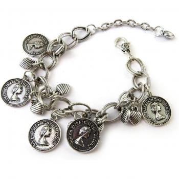 Joyas Reales: Pulsera Plateada 'Reina Isabel' – Les Trésors De Lily F8435
