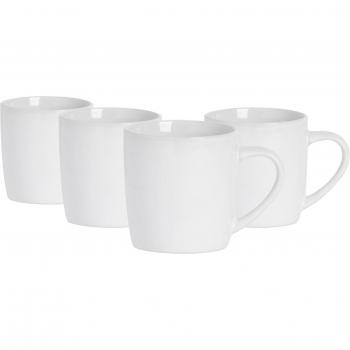 White Stoneware Coffee Mugs