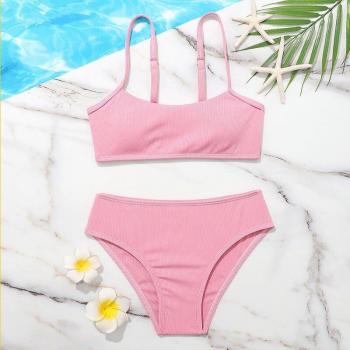 Teen Girls Pink Bikini Swimwear Set